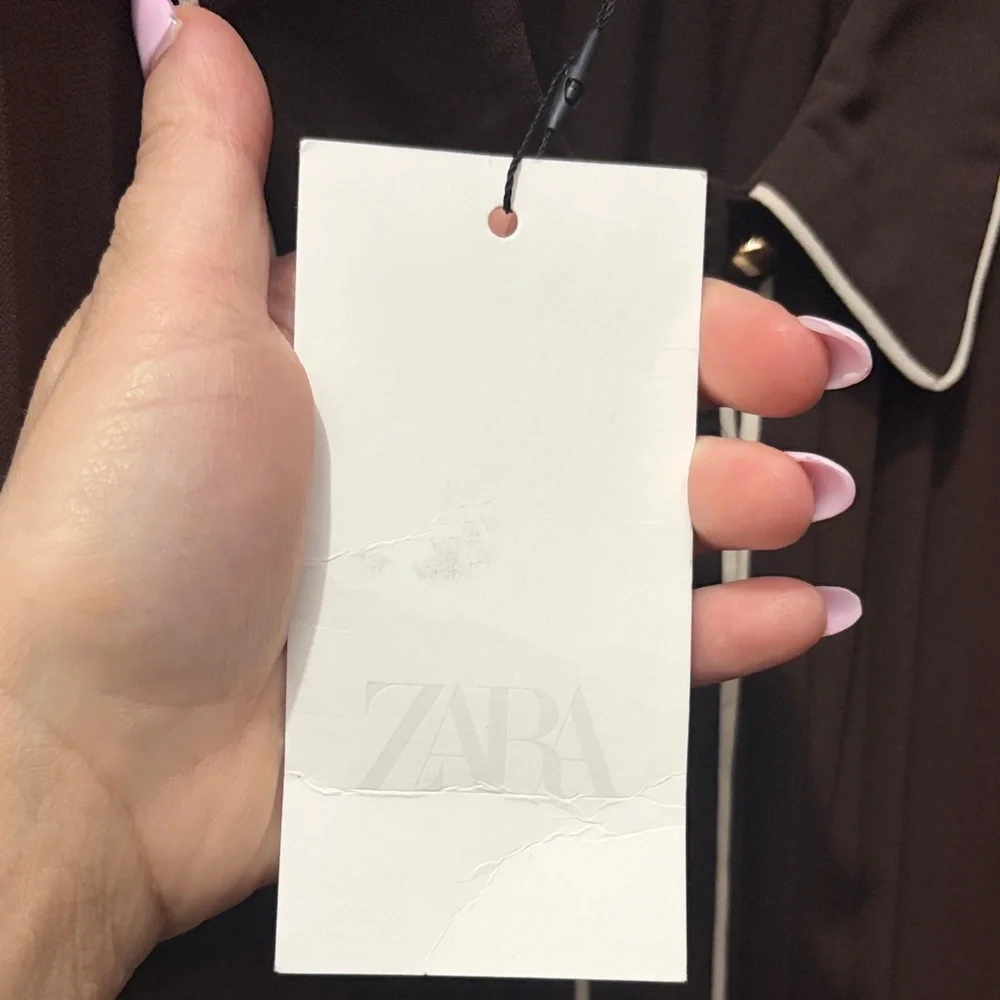 Zara Chocolate Long Sleeve Dress - Picture 3 of 4
